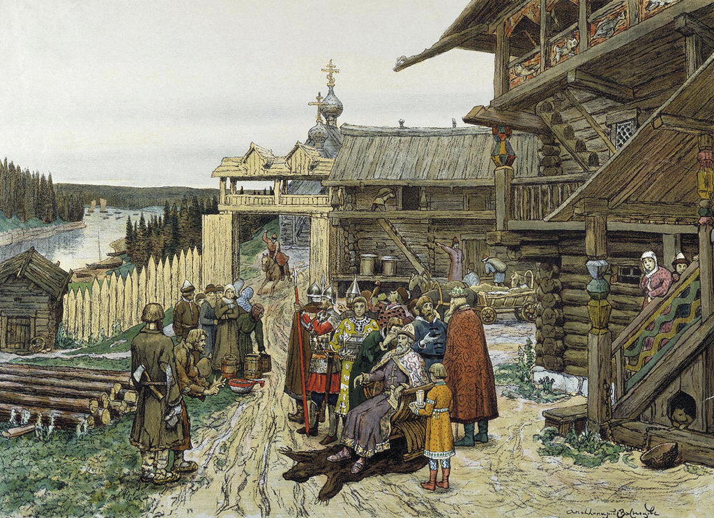Detail of Court of a Feudal Russian Prince, 1908 by Anonymous