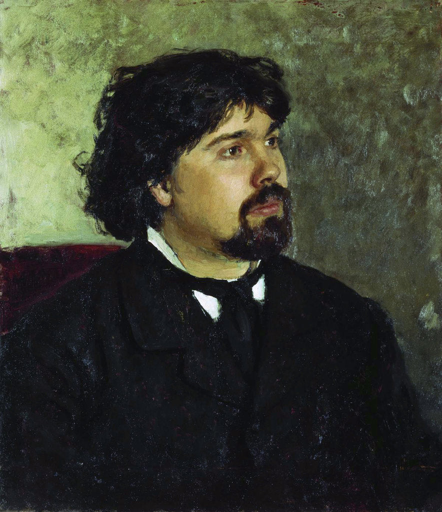 Detail of Portrait of the artist Vasily Surikov,, 1885 by Anonymous
