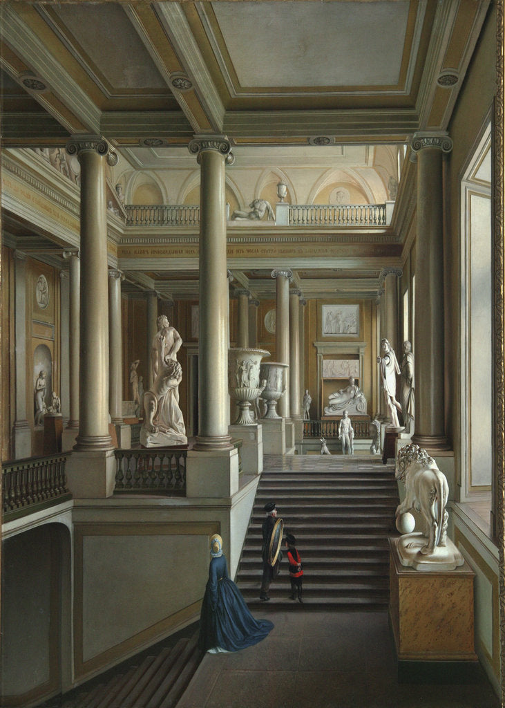 Detail of Main staircase of Fine Arts Academy in St. Petersburg, 1830 by Anonymous