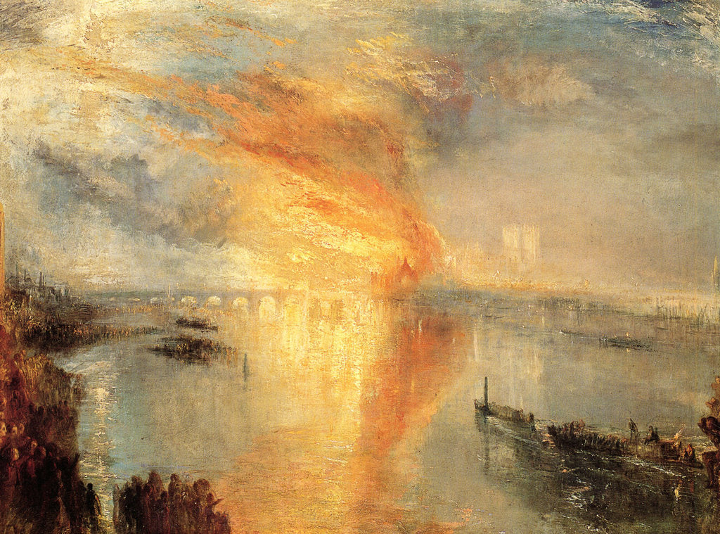 Detail of The Burning of the Houses of Parliament, 1834 by Anonymous