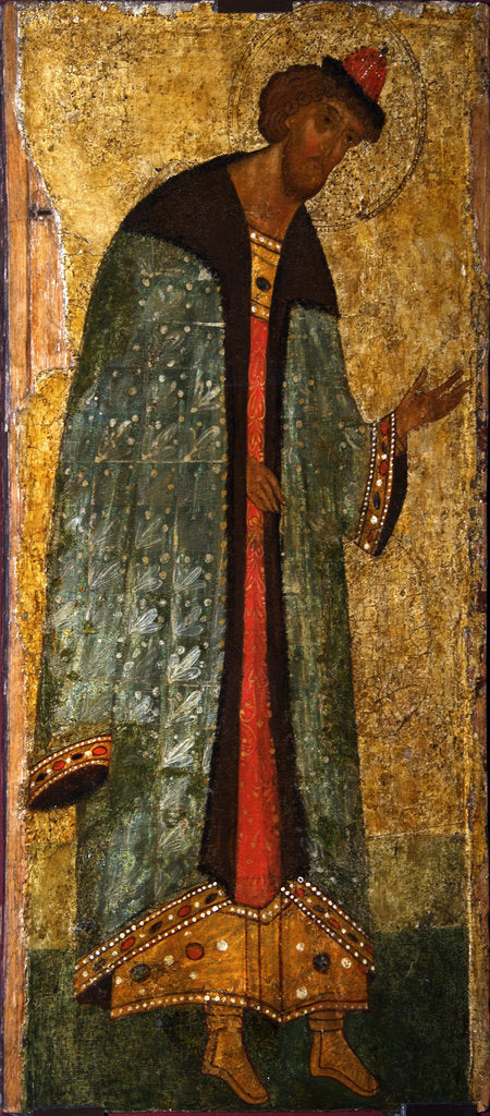 Detail of Saint Prince Boris, 15th century by Anonymous