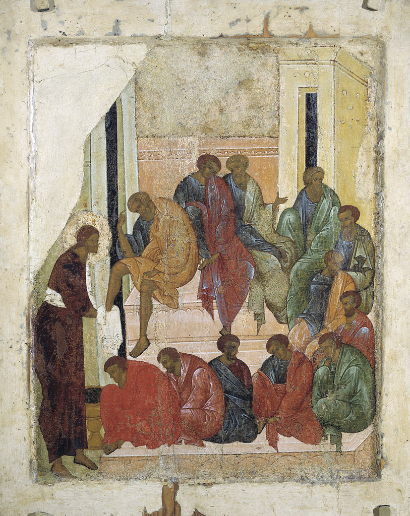Detail of Christ Washing the Feet of the Apostles, 1497 by Anonymous