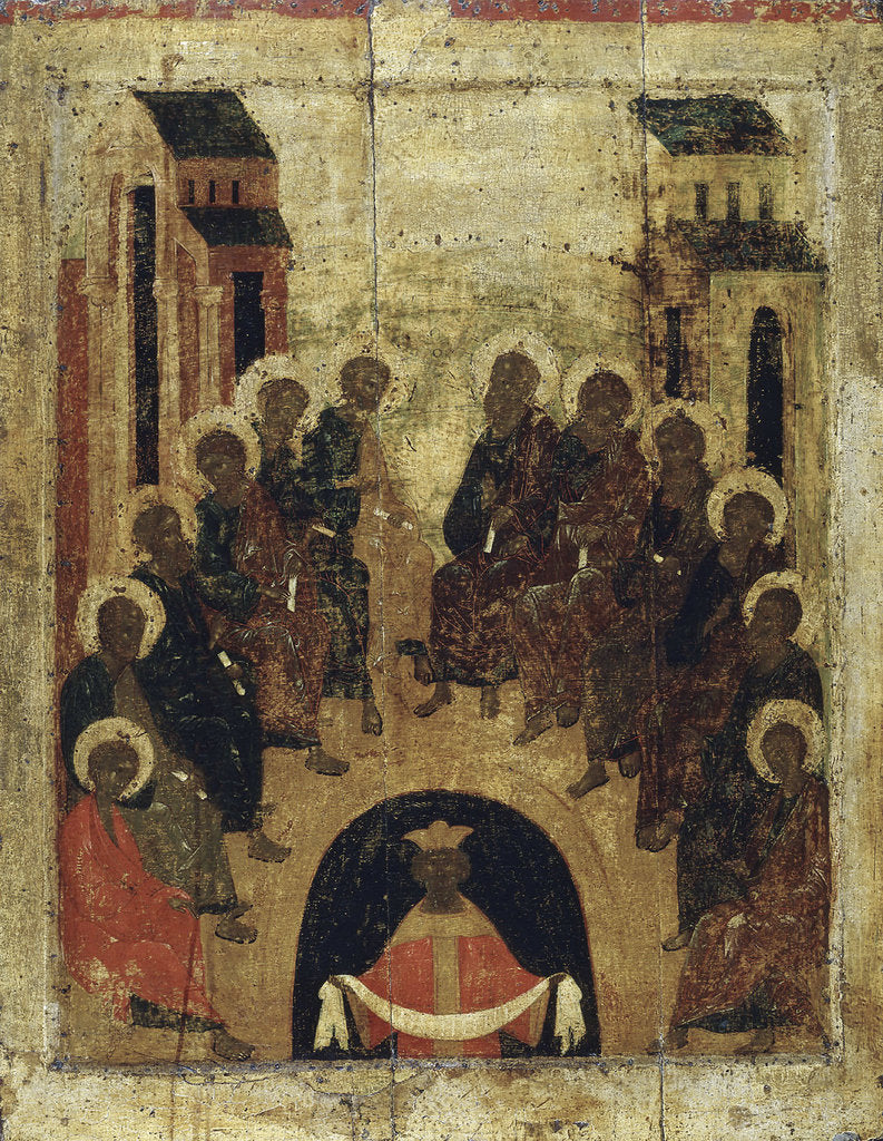 Detail of The Descent of the Holy Spirit on the Apostles, c1410 by Anonymous