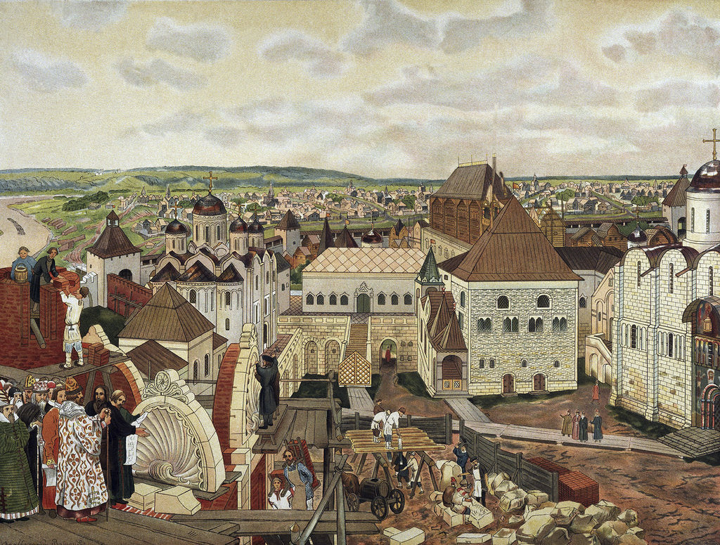 Detail of In the Moscow Kremlin, end of 19th - early 20th century by Anonymous