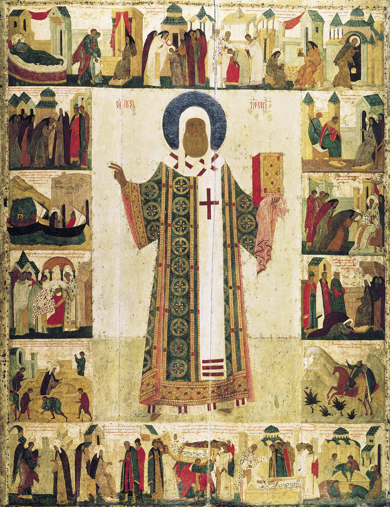 Detail of The Metropolitan Peter of Moscow with Scenes from His Life, 1480s by Anonymous