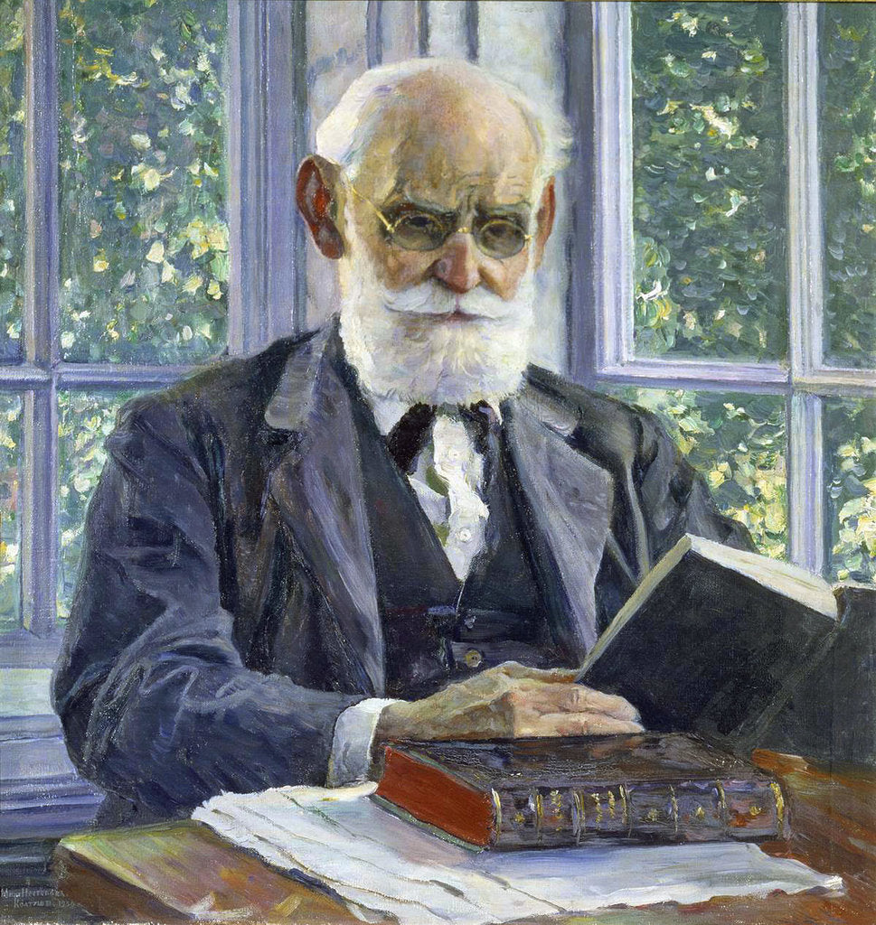 Detail of Portrait of the physiologist, psychologist, and physician Ivan P. Pavlov,, 1930 by Anonymous