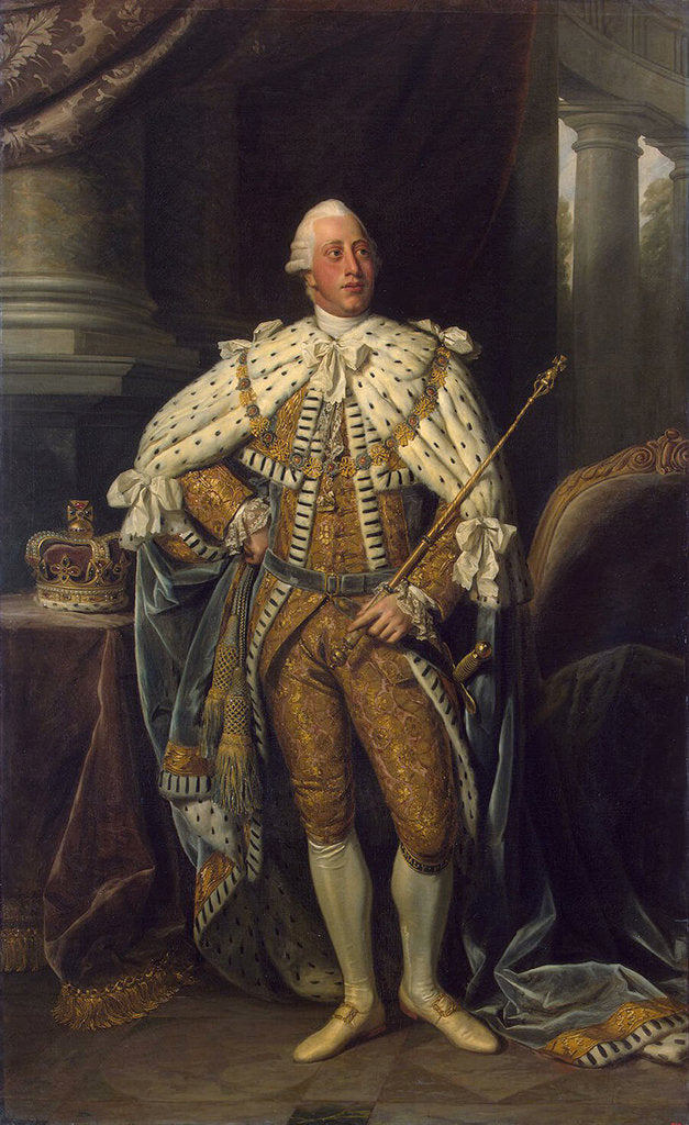 Detail of Portrait of the King George III of the United Kingdom,, 1773 by Anonymous