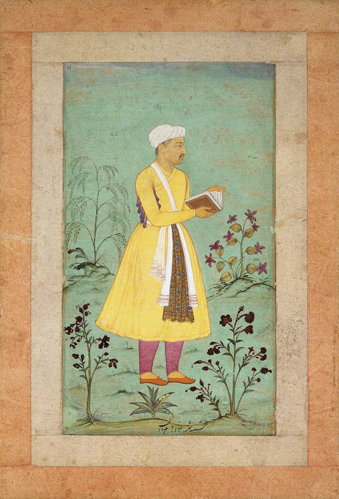 Detail of Portrait of Nakib Khan, early 17th century by Anonymous