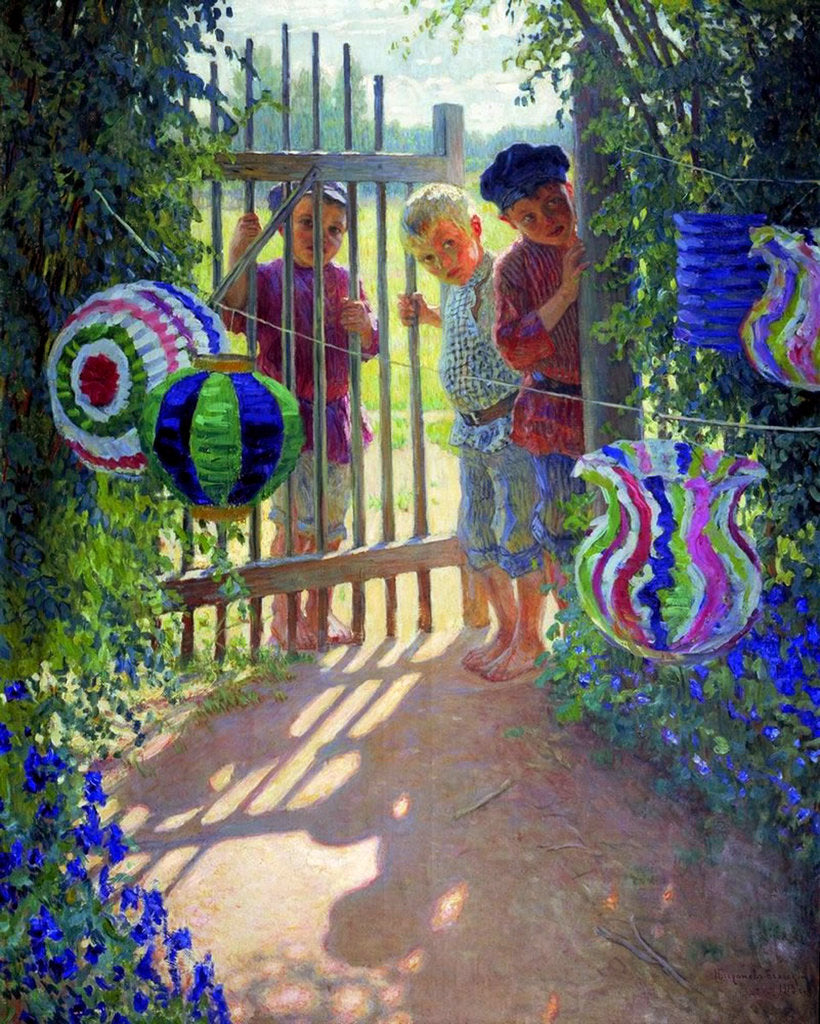 Detail of The Visitors, 1913 by Anonymous