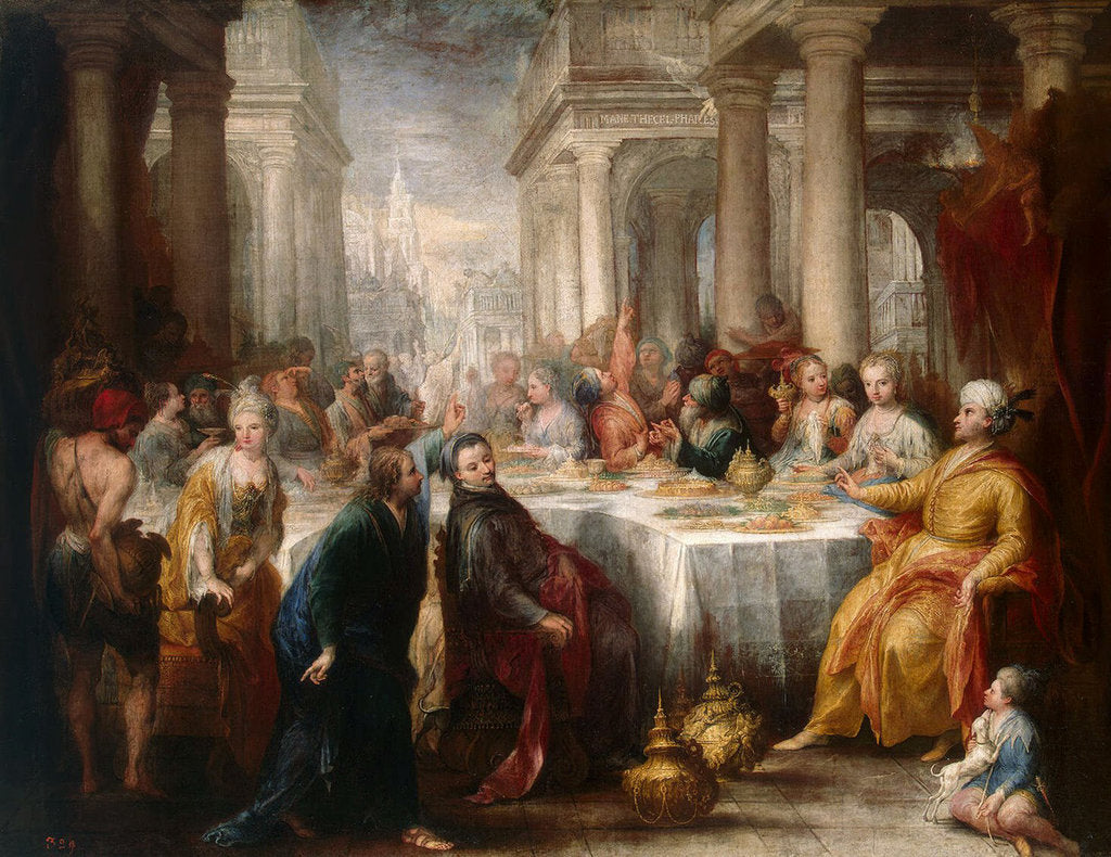 Detail of The Feast of Belshazzar, 1705 by Anonymous