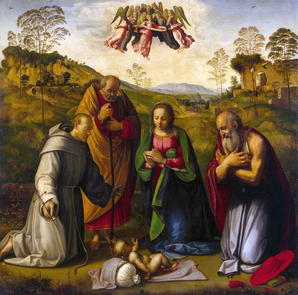 Detail of The Virgin with Child and Saints Francis and Jerome, 1510s by Anonymous