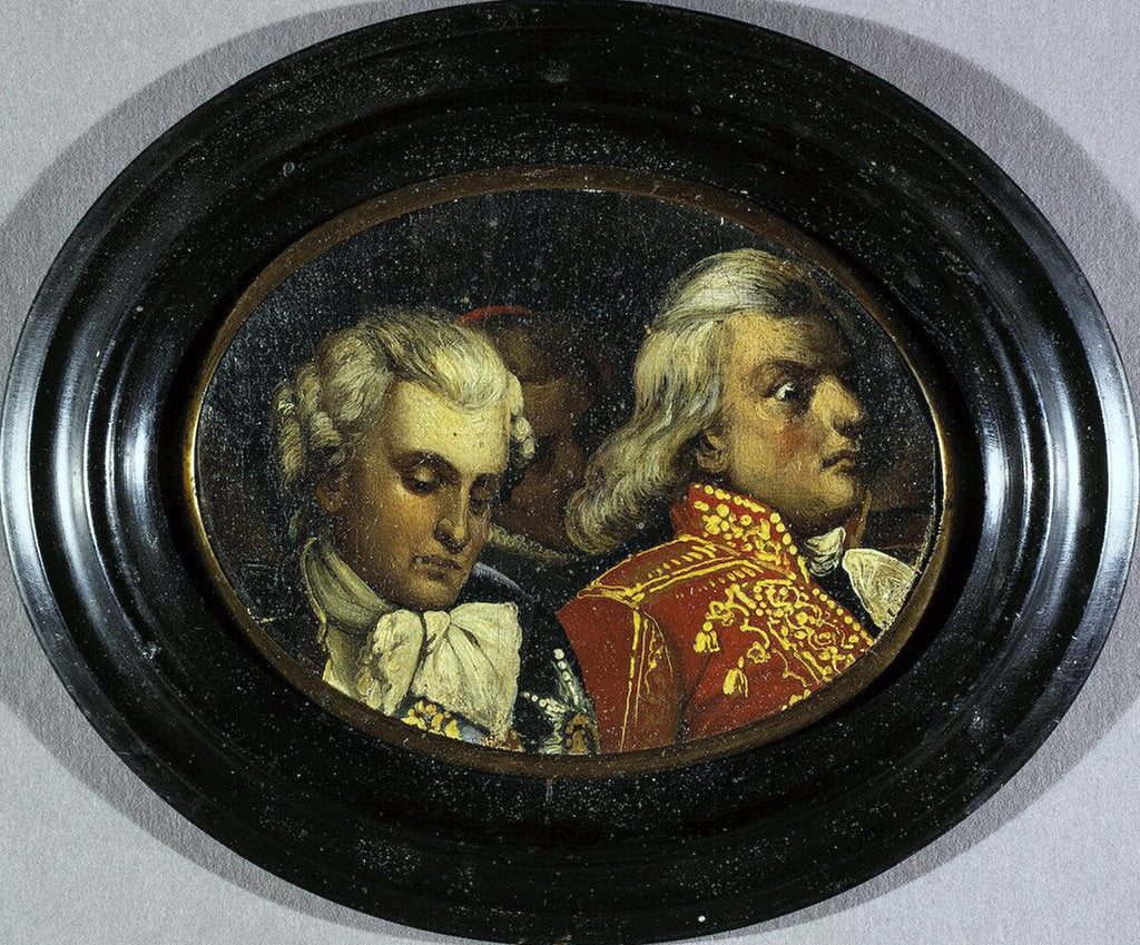 Detail of Portrait of Stanislaw Szczesny Potocki and Adam Poninski, second half of the 19th century by Anonymous