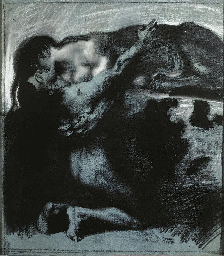 Detail of Kiss of a Sphinx, between 1890 and 1914 by Anonymous