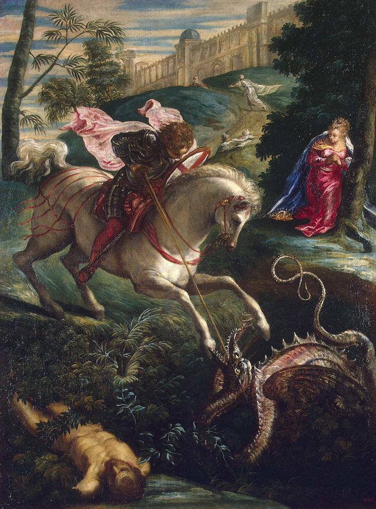 Detail of Saint George and the Dragon, 1543 by Anonymous