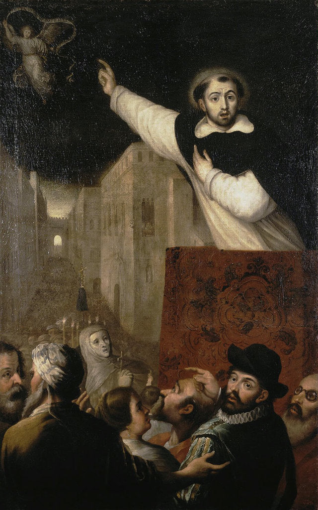 Detail of Sermon of Saint Vincent Ferrer, early 17th century by Anonymous
