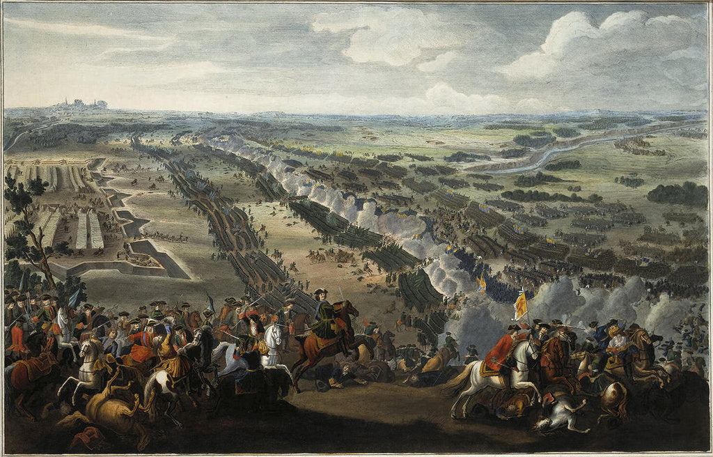 Detail of The Battle of Poltava on 27th June 1709, after 1724 by Anonymous