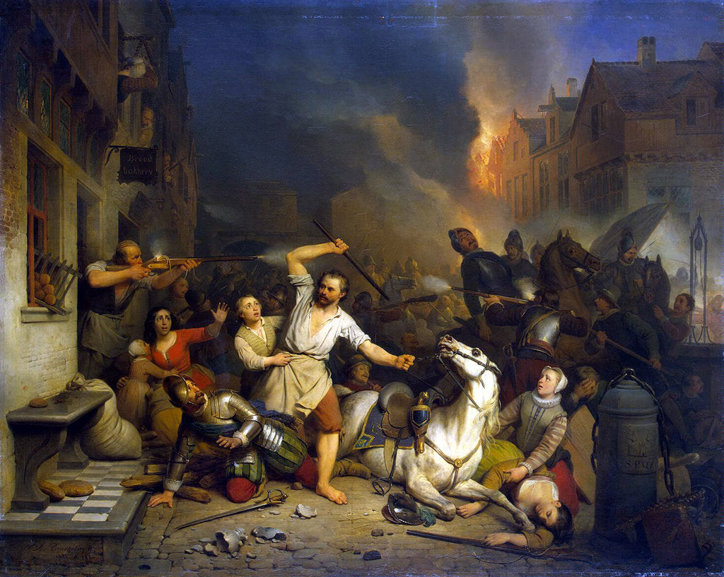 Detail of French Fury in Antwerp, 1827-1846 by Anonymous