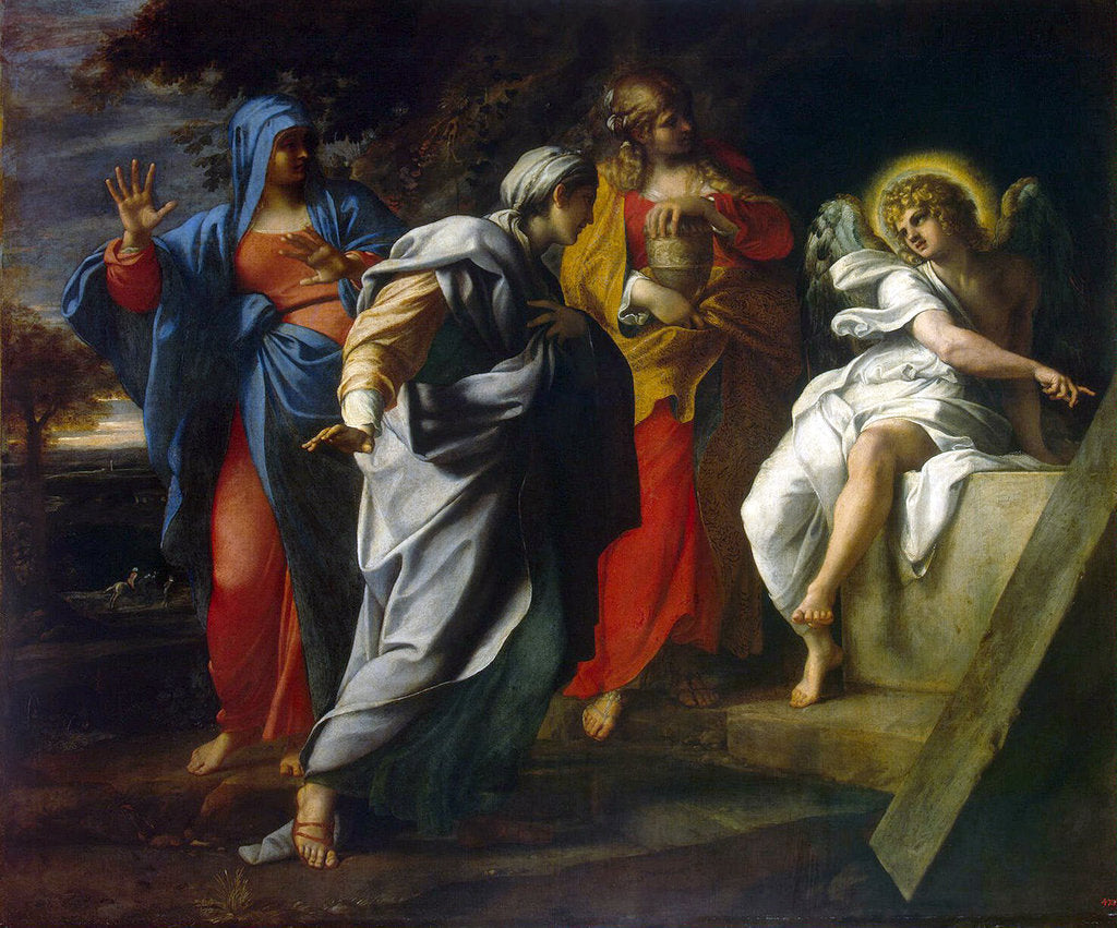 Detail of Holy Women at Christ s Tomb, second half of the 16th century by Anonymous