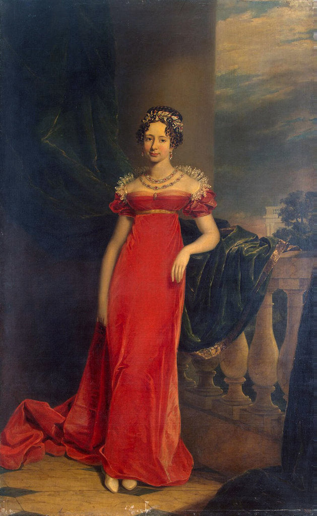 Detail of Portrait of Grand Duchess Maria Pavlovna of Russia, (1786?1859), 1822 by Anonymous