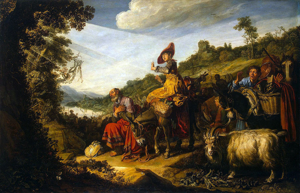 Detail of Abraham on the Road to Canaan, 1614 by Anonymous