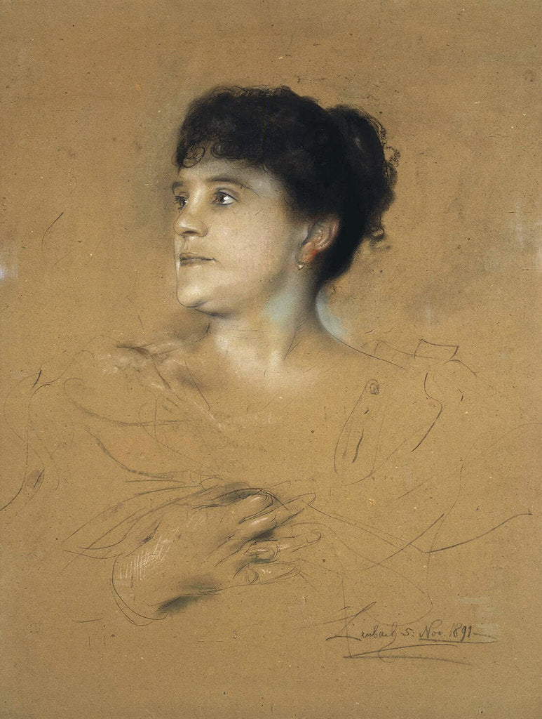 Detail of Portrait of the singer Marcella Sembrich,, 1891 by Anonymous