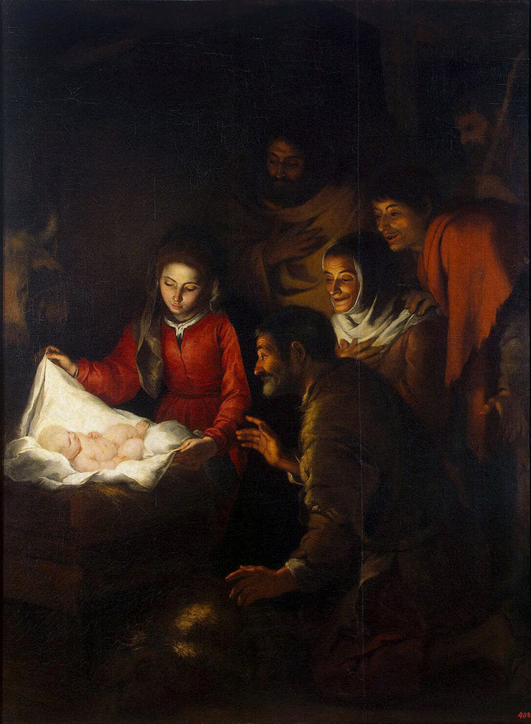 Detail of The Adoration of the Shepherds, c1650 by Anonymous