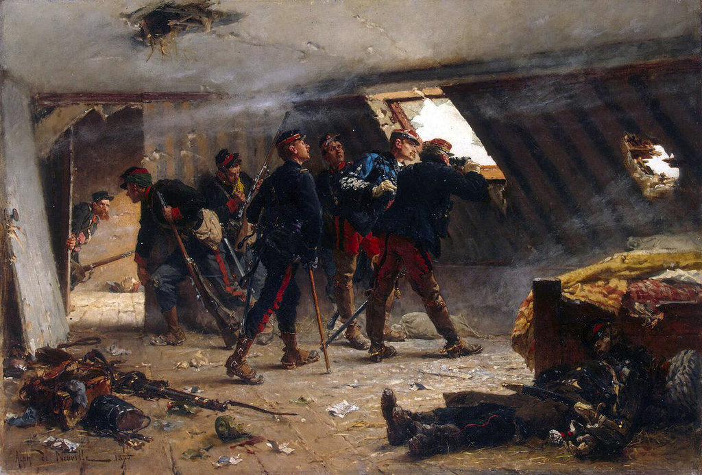 Detail of Scene from the Franco-Prussian War, 1875 by Anonymous
