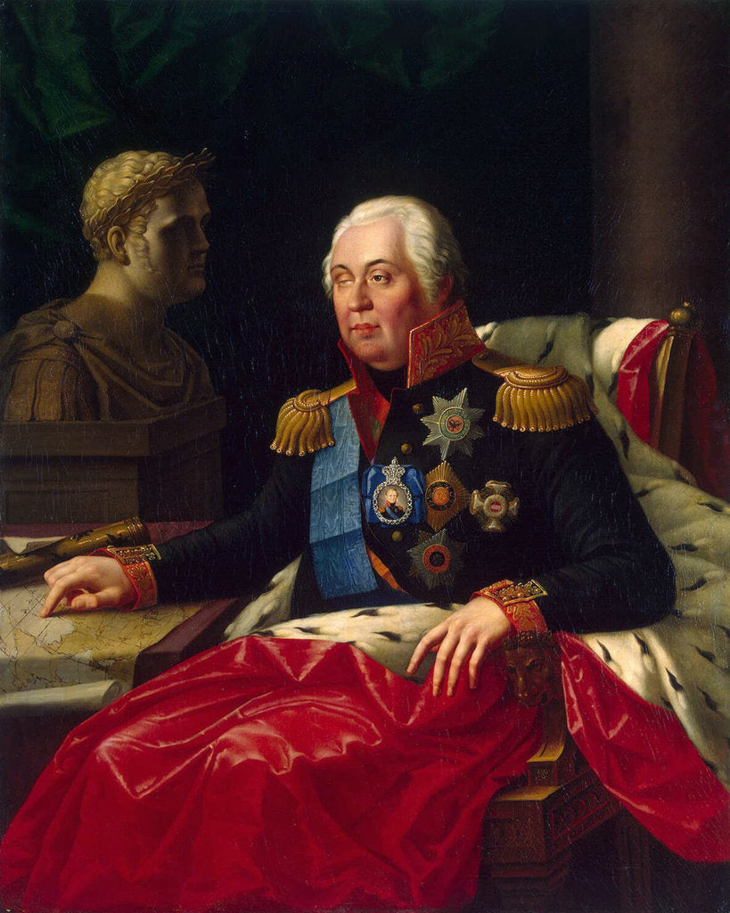 Detail of Portrait of Field Marshal Prince Mikhail Kutuzov,, early 19th century by Anonymous