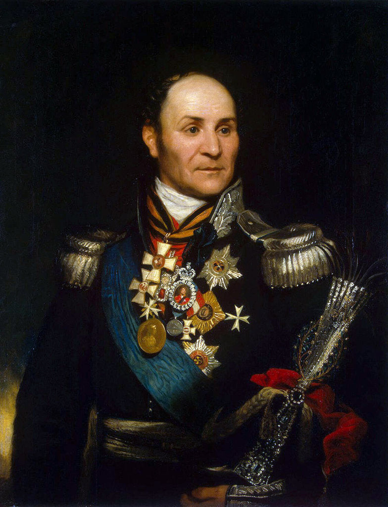 Detail of Portrait of Count Matvei Ivanovich Platov,, 1814 by Anonymous