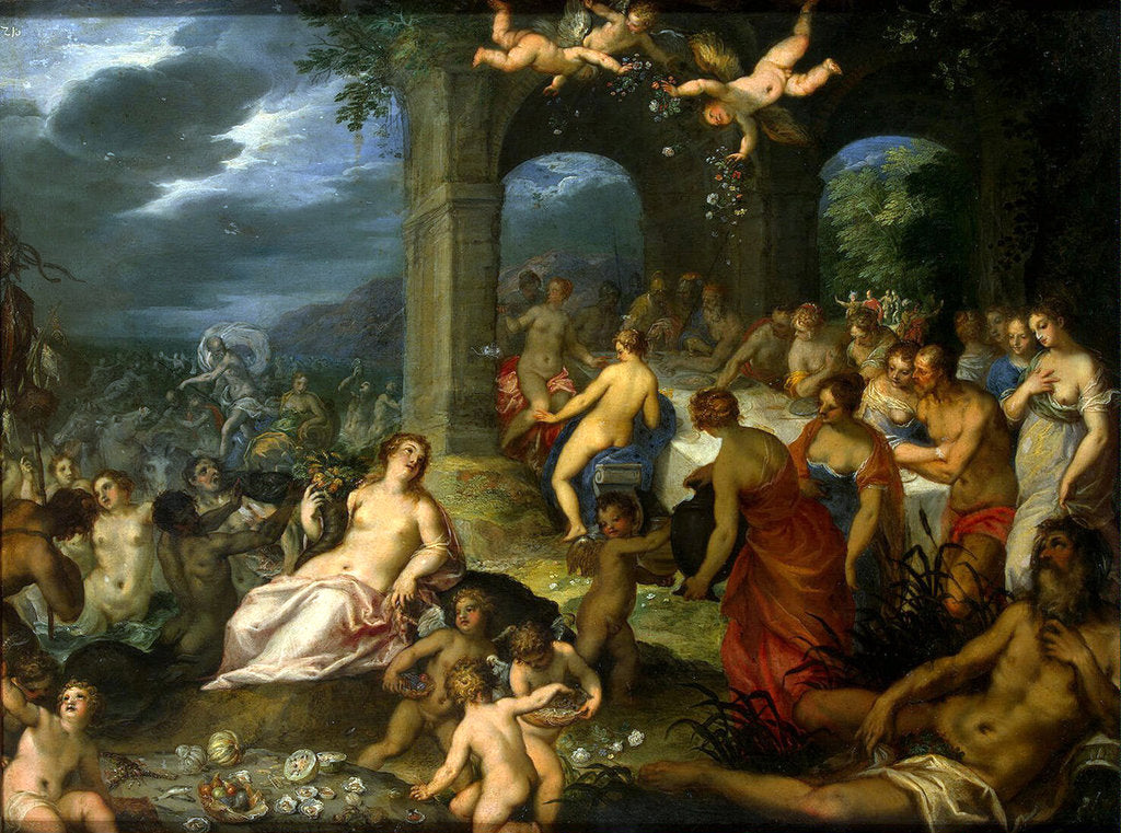 Detail of Feast of the Gods, 1600 by Anonymous