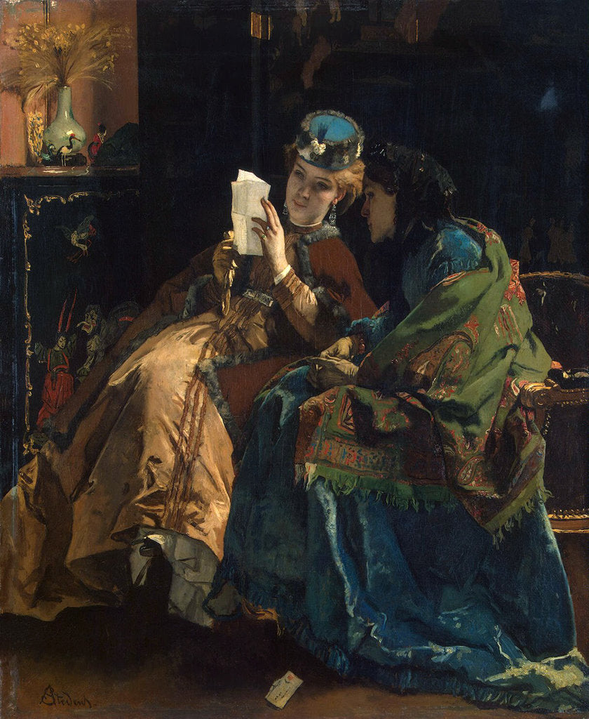 Detail of Pleasant Letter, 1860s by Anonymous