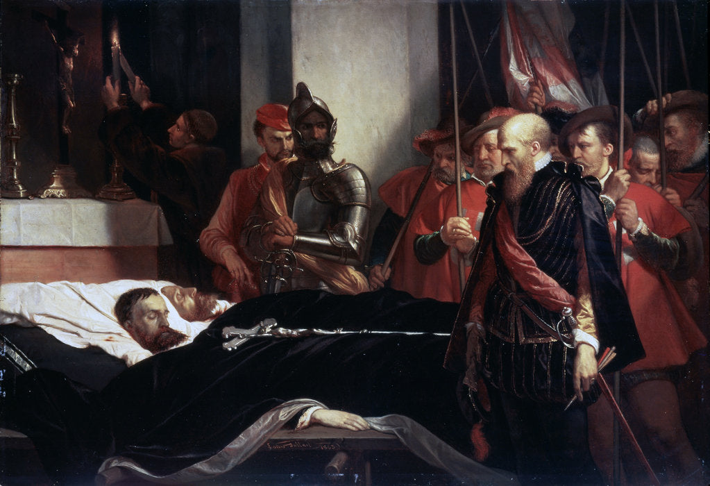 Detail of The Last Respects to the Remains of the Counts Egmont and Hoorn, 1863 by Louis Gallait