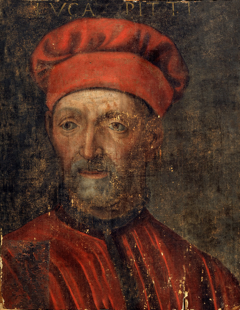 Detail of Portrait of Luca Pitti, early 16th century by Master of Florence