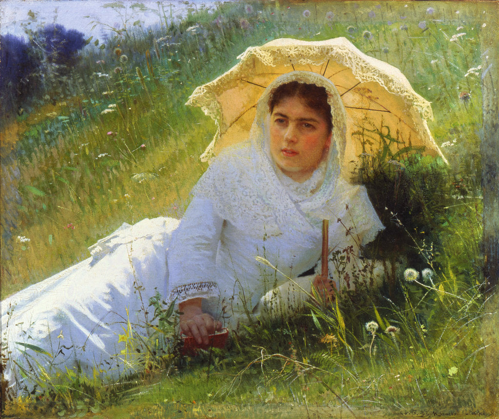 Detail of A Hot Day (On the Grass. Midday), 1883 by Ivan Kramskoy
