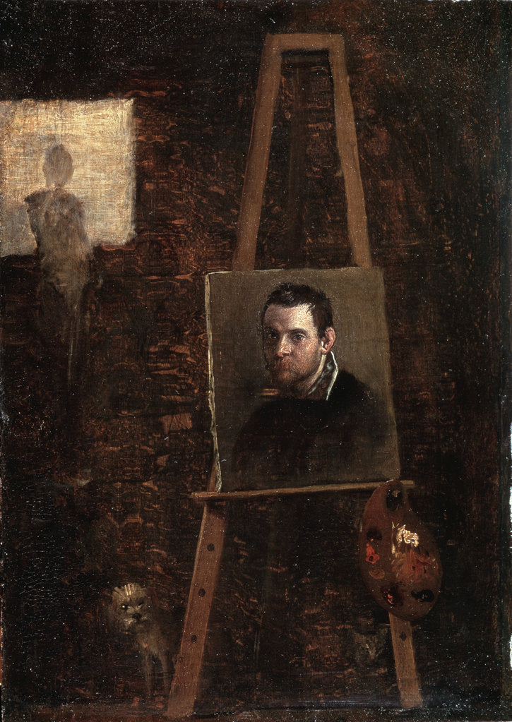 Detail of Self-portrait, c1604 by Annibale Carracci