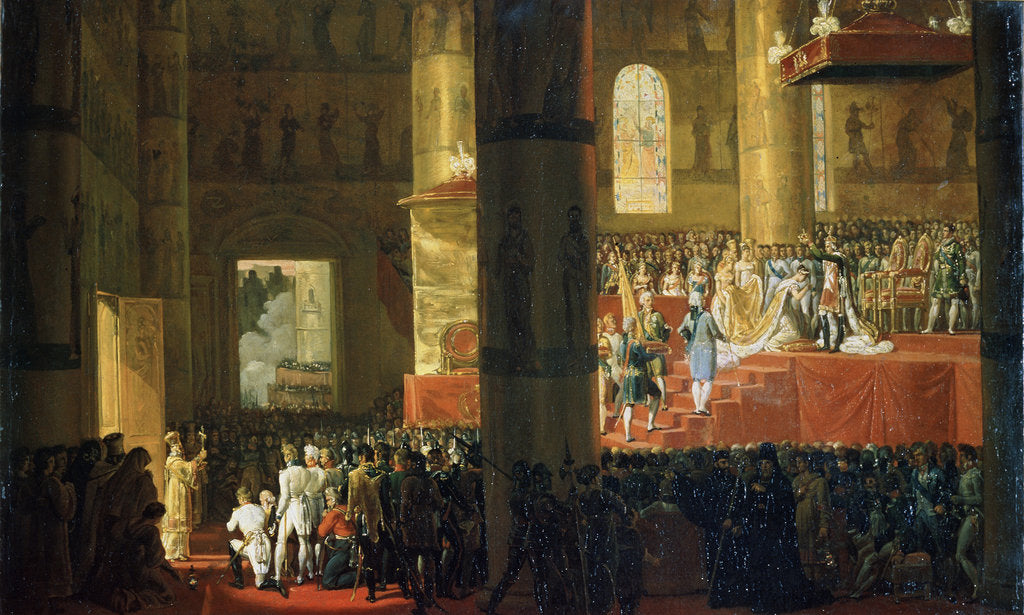 Detail of The Coronation of the Empress Maria Feodorovna on 5th April 1797, 19th century by Horace Vernet