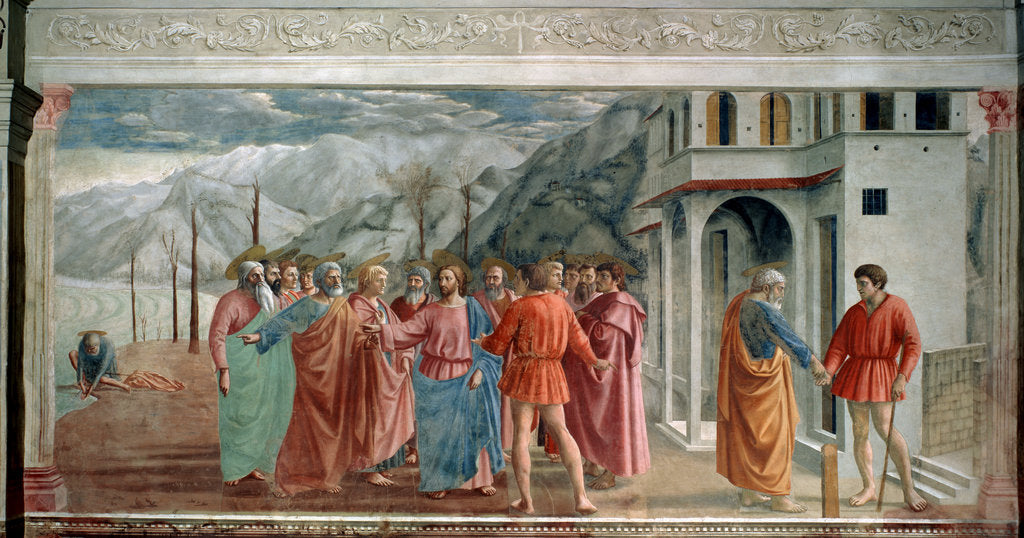 Detail of The Tribute Money, 1425. by Masaccio Tommaso