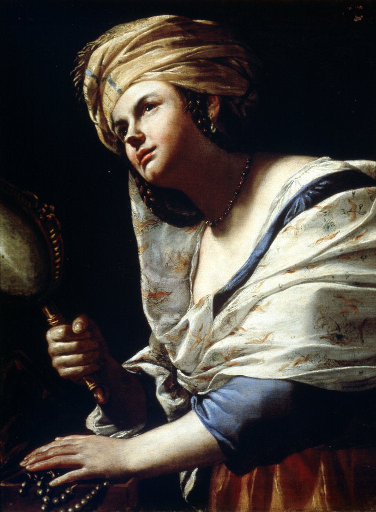 Detail of Vanitas, 1650 by Mattia Preti