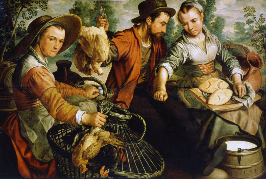 Detail of At the Market, 1564. by Joachim Beuckelaer