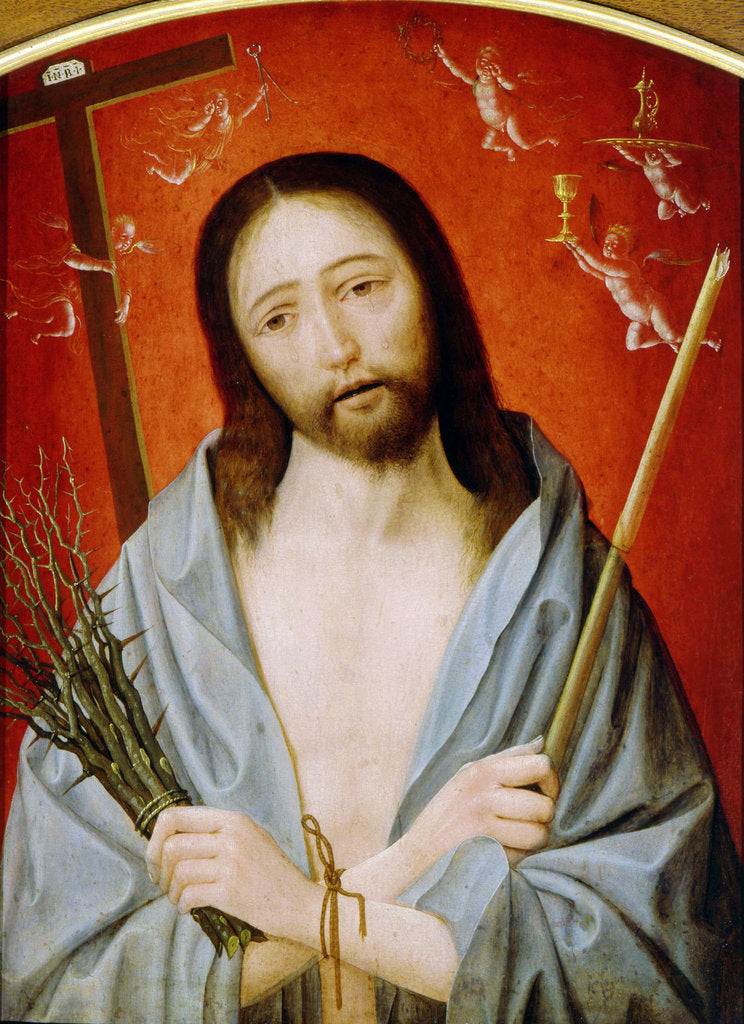Detail of The Man of Sorrows, c1520. by Jan Mostaert
