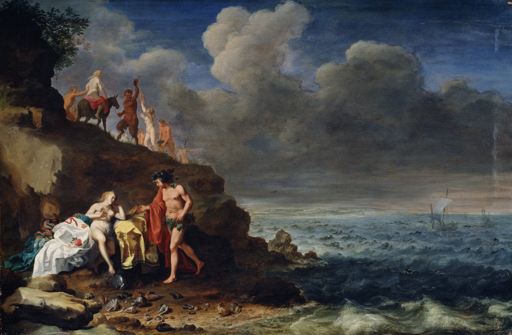 Detail of Bacchus and Ariadne on the Island of Naxos, 17th century by Cornelis van Poelenburgh