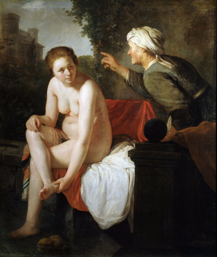 Detail of Bathing Bathsheba, 17th century by Govaert Flinck