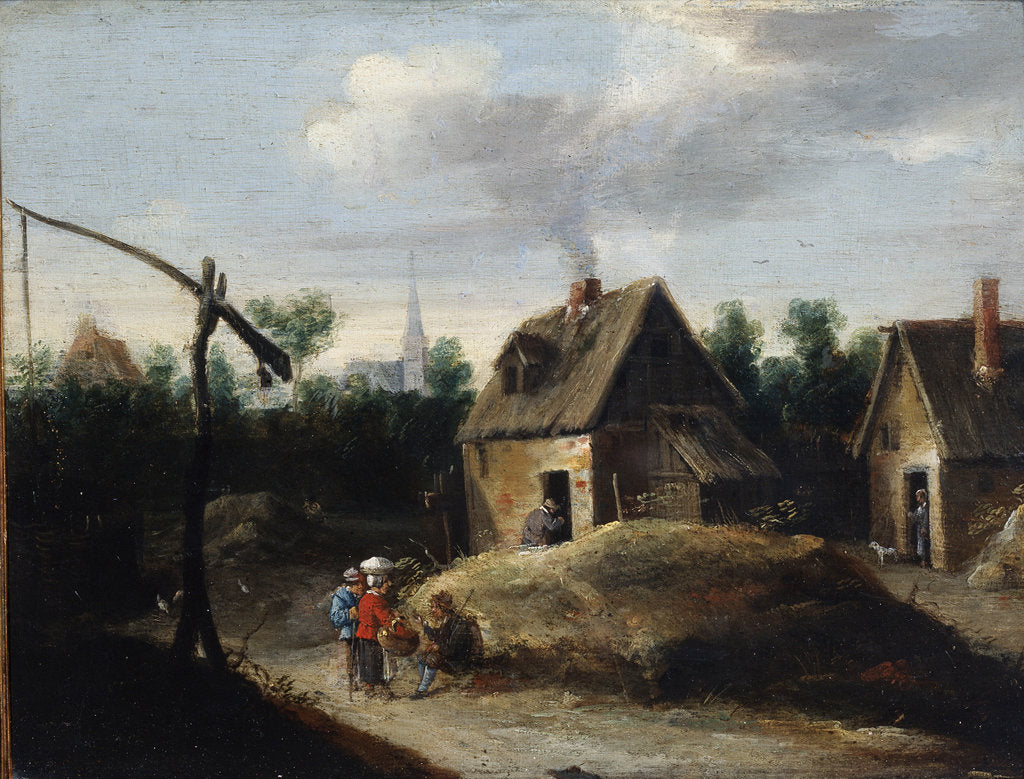 Detail of Country Landscape, 17th century by David Teniers II