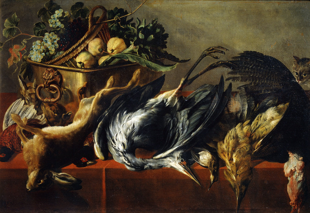 Detail of Still Life with an Ebony Chest, 17th century by Frans Snyders