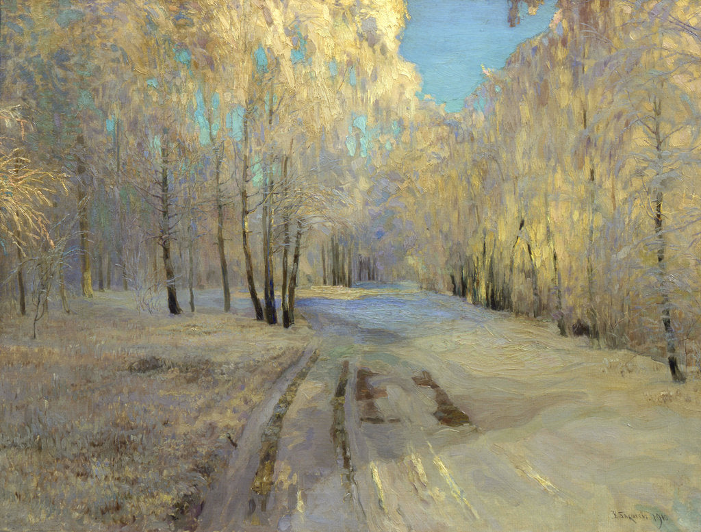 Hoarfrost, 1900. by Vasili Baksheyev