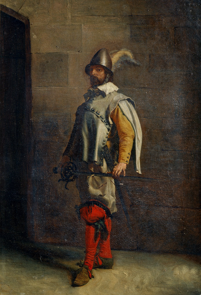 Detail of A Huguenot, 19th century. by Jean Louis Ernest Meissonier