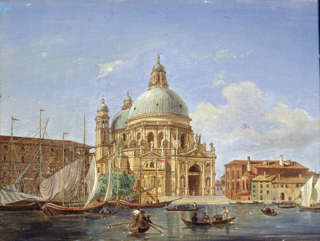 Detail of The Santa Maria della Salute Church, 19th century by Victor Adam