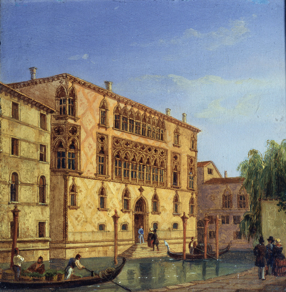 Detail of Palazzo Giovanelli, 19th century by Victor Adam