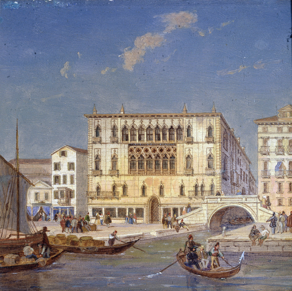 Detail of Palazzo Bernardo, 19th century by Victor Adam