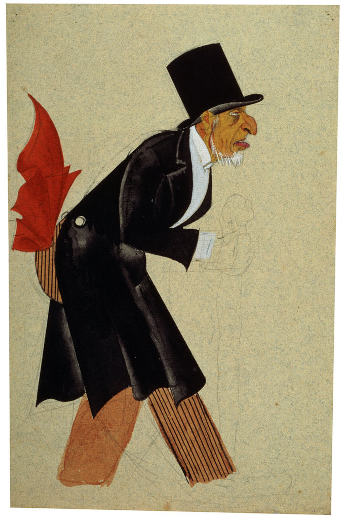 Detail of Costume design for the play The Virgin Forest by Ernst Toller, 1924. by Nikolay Akimov